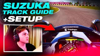 HOW to become a MASTER at SUZUKA F1 23 SETUP  TRACK GUIDE [upl. by Eissej]