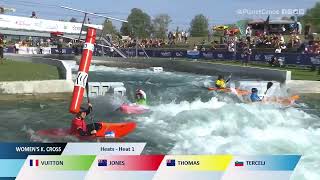 Womens Kayak Cross Heat 1  2023 ICF CanoeKayak Slalom World Cup Vaires Sur Marne Paris France [upl. by Homere561]