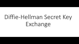 DiffieHellman Secret Key Exchange Simple Explanation  CISSP  Security Engineering [upl. by Ashmead846]