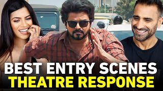 BEST ENTRY SCENES  THEATRE RESPONSE REACTION  Thalapathy Vijay Shah Rukh Khan Hrithik Roshan [upl. by Ecyaj]