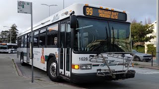 Fast AC Transit 2018 Gillig Low Floor 40 1628 on Line 99 [upl. by Anolahs]