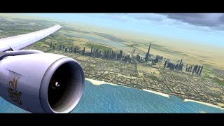 Emirates 777 Takeoff from Dubai FSX [upl. by Dupin]