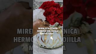 MIREN ASÍ PUEDEN DECORAR SUS JARRONES EN VIDRIOtrending video diy shortsvideo [upl. by Odey134]