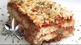 3 CHEESE LASAGNA  VIDEO RECIPE [upl. by Herta]