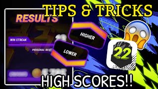 TIPS and TRICKS for HIGHER or LOWER  Madfut 22 [upl. by Pernas]