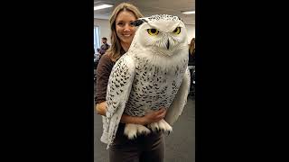 Giant Snowy Owl Giga Owls and Pink Snowy Owl Are Really Way Too Big Like In Viral TikTok Videos [upl. by Sherri]