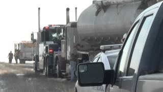 RAW VIDEO Tanker Accident near Chillicothe Iowa [upl. by Adnoel]