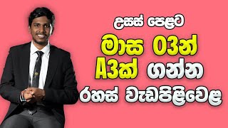 උසස් පෙළට මාස 03න් A3ක් ගන්න රහස  How to Achieve 3As From 3 Month  Advanced Level  AL [upl. by Amolap]