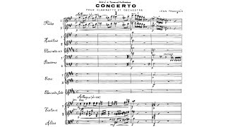 Full Score Jean Françaix  Clarinet Concerto 1968 [upl. by Iz730]