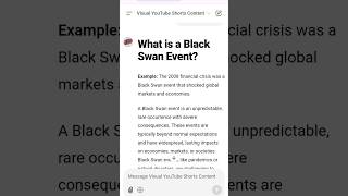 What is a Black Swan Event [upl. by Jilleen322]