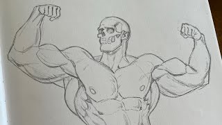 Buff Skelly art drawing sketching [upl. by Aelahc]