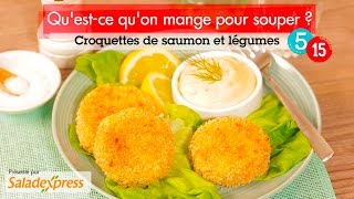 Croquettes de saumon et légumes [upl. by Naujad291]