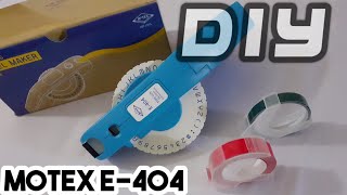 DIY  Menggunakan Label Maker Motex e404 [upl. by Seugirdor865]