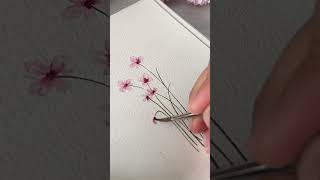 Paint a Beautiful Flower in A Minutes [upl. by Salahi]