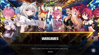 koneko and rezero Vs rhea Ripley the club and Etna wargames WWE 2K23 [upl. by Amie171]