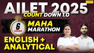 AILET 2025  English and Analytical Reasoning 6 Hrs Mahamarathon Class  1  AILET Exam [upl. by Guarino]