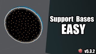 Support bases the EASY way  Lychee Projection Supports [upl. by Ahsilyt]