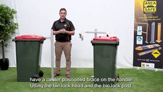 Wheelie Bin Post Locks  Area Safe Products [upl. by Joleen]