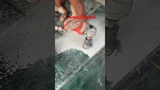 How to drill a hole for granite countertops ytshorts shortsfeed shortvideo shorts trending [upl. by Arahs]