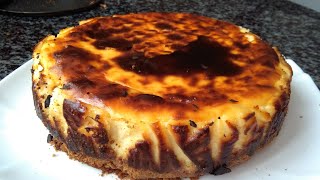 TARTA DE QUESO LA VIÑA con BASE DE GALLETAS  Con esta receta siempre sale bien MUY CREMOSA [upl. by Palma]