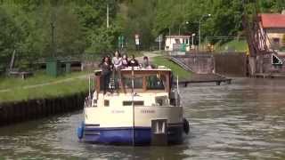 NAVIGATION SUR LE CANAL MARNE AU RHIN RHINE [upl. by Nabla466]