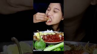 MUKBANG KOL JENGKOL SAMBEL JUDES mukbang shorts asmr [upl. by Brandtr379]