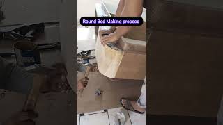 How To Round Bed Corner Round bed kaise kare shorts shortsfeed youtubeshorts [upl. by Hpesoy]