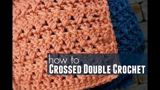 How to Crossed Double Crochet [upl. by Body]