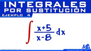 Integrales por Sustitución  Cambio de variable  Ejemplo 6 [upl. by Rahm]