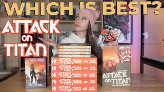 I Bought Every Attack on Titan Manga Edition  Which Ones Best [upl. by Nnyliram342]