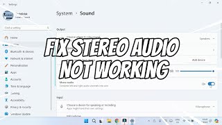 How to Fix Stereo Audio Not Working Left and Right Playing Single Audio [upl. by Zed]