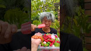 grandpa and watermelon ice cream strawberry candy watermelon candy dinosaur eggs hot dogs [upl. by Auvil]