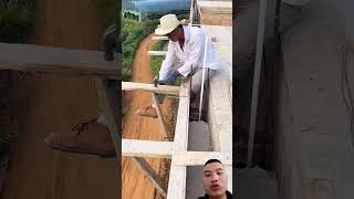 Kè cốp pha  mất an toàn lao động satisfying diy construction funny [upl. by Larret382]