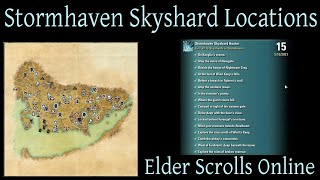 Stormhaven Skyshard Locations Elder Scrolls Online ESO [upl. by Mylo]