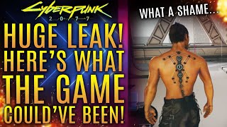 Cyberpunk 2077s New Leak Reveals What The Game Couldve Been What A Shame New Updates [upl. by Islek]