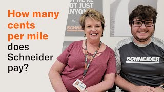 How many cents per mile does Schneider pay Truck driver QampA with Schneider Recruiters [upl. by Mikah]