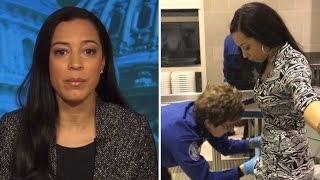 CNN Commentator Seen Crying During Invasive Airport Body Search By TSA [upl. by Mikahs]