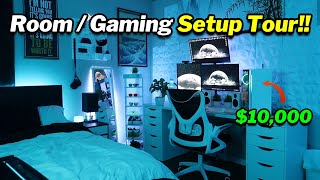 17 Year Olds 10000 Gaming Setup  Room Tour [upl. by Holzman16]