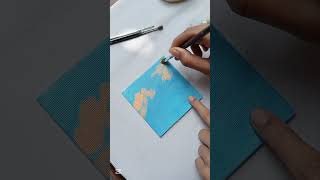 Canvas Painting🖌️ art acrylic shorts youtubeshorts acrylicpainting painting acrylic [upl. by Glick]