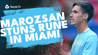 Fabian Marozsan STUNS Holger Rune 😱  Miami 2024 Highlights [upl. by Allsun]