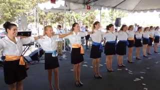 Cardiff By The Sea Greek Festival  2014 Greek Folk Dance Group Performance [upl. by Kcirddes]