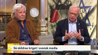 Hökmark och Guillou möts i debatt ”Kritik mot Israel likställs med…  Nyhetsmorgon  TV4 amp TV4 Play [upl. by Idihsar]