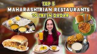 Best Maharashtrian Food in Dadar  Varan Bhat Ambe Dal Kairi Panhe Vada Pav and more [upl. by Koffman771]