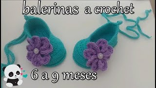 Balerinas tejidas a crochet para bebÃ© [upl. by Mcdermott]