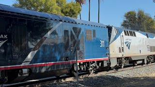 11824 Railfanning Northridge ft P42DC 158 [upl. by Ocihc]