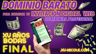 🎀 📆 Invitacion digital web con urldirección  profesional entrega final ‼️‼️ [upl. by Inglebert]