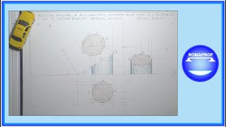 PROIEZIONI ORTOGONALI CILINDRO SEZIONATO DA PIANO INCLINATO RISPETTO AL PO  CASO quotAquot  796 [upl. by Thgirw]