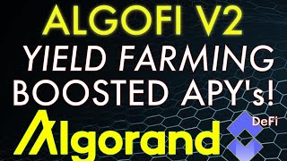 Algofi V2 Yield Farming With Algorand Complete Guide 2022 [upl. by Valentin]