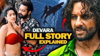 Devara Movie Story Explained in Hindi ⋮ Devara Part 1 Full Movie Explanation [upl. by Eudosia]