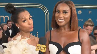 Emmys 2022 Kerry Washington Puts Issa Rae ON BLAST Looking for a Yacht Invite Exclusive [upl. by Yeldarb601]